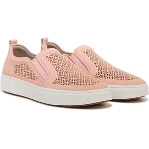 NWT Vionic Kimmie suede leather perforated slip on sneaker in Roze, 7